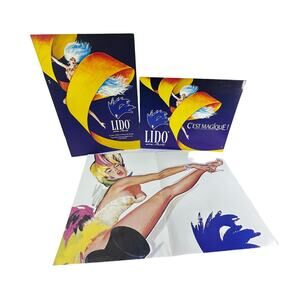 Lido de Paris Vintage French Cabaret Memorabilia Art Print Set